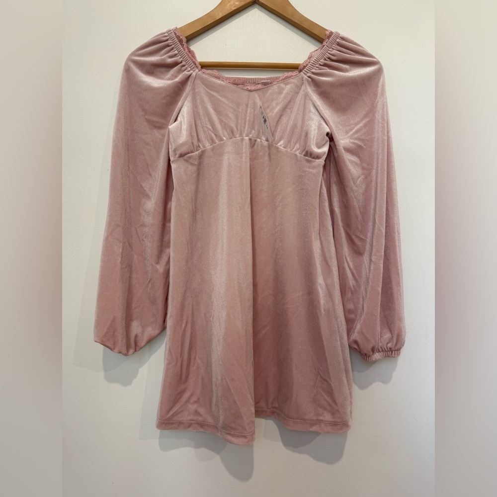 GAP Kids Soft Pink Lace Trim Dress